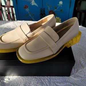 Brand new in box and never worn Charles & Keith yellow bottom Loafers size 39